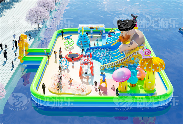 Caribbean Pirates floating water park