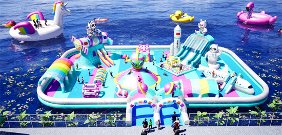 Space floating water park