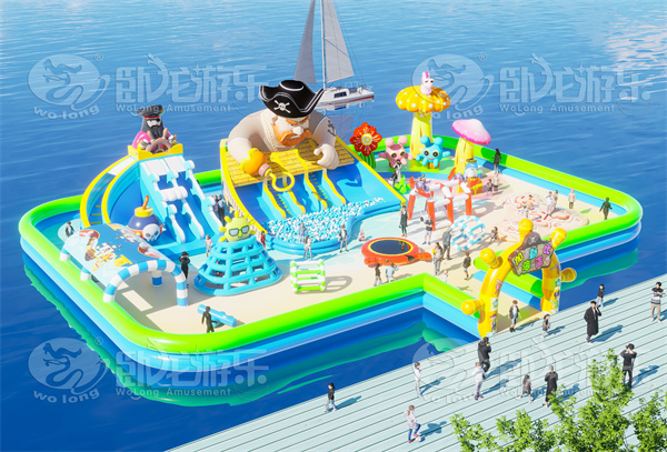 Caribbean Pirates floating water park