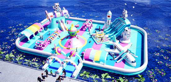 Space floating water park