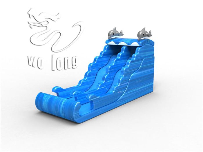 Inflatable Slide-Dolphin surfing