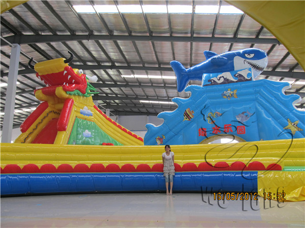 Dragon and Shark water slide